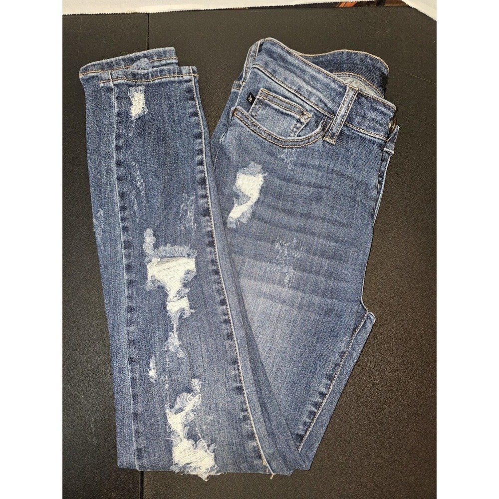 Judy Blue Women's Skinny Fit Distressed Stretch Jean Size 3/26 Blue